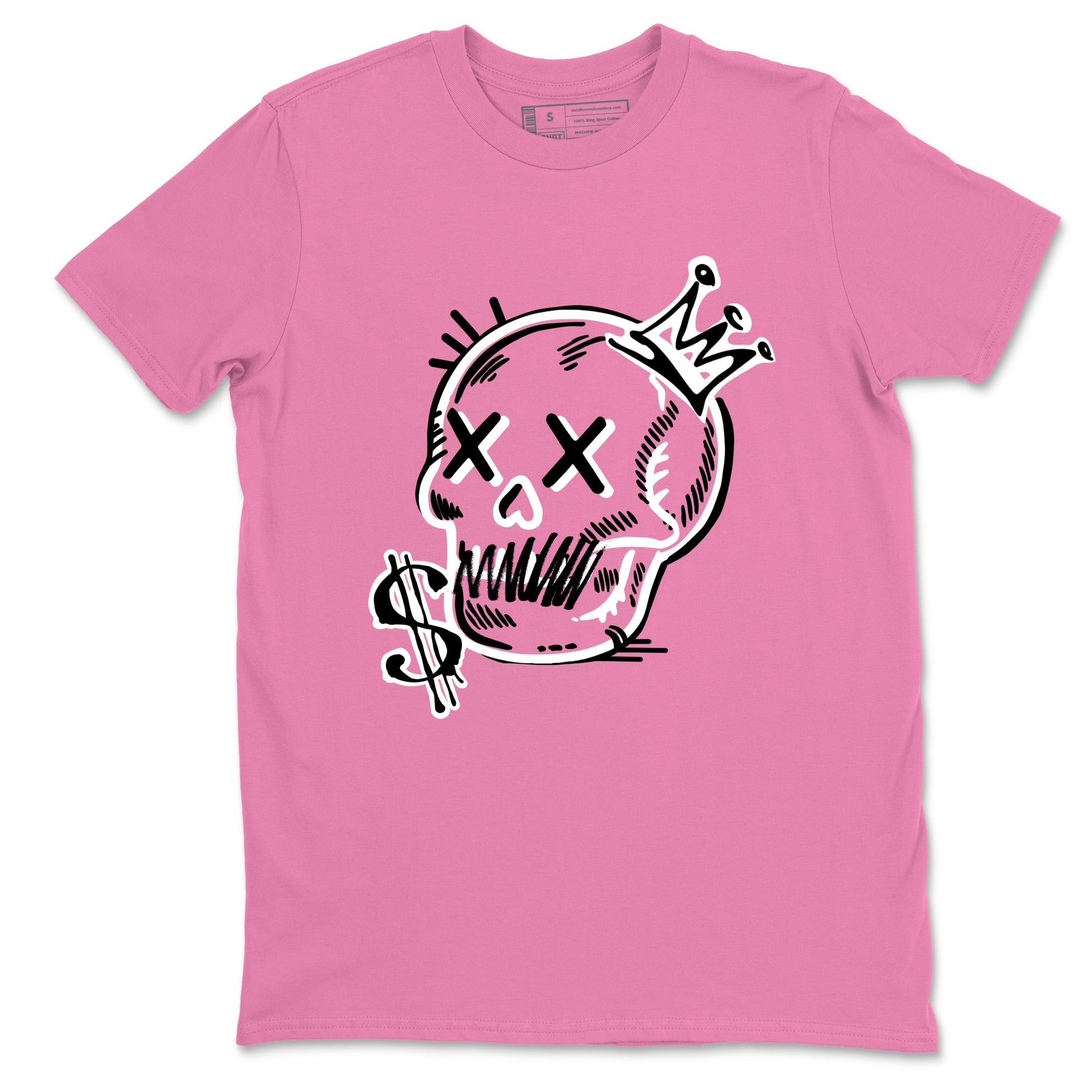 Perfect Valentine's Day Gifts graphic tee  – Sneaker Tees To Match Air Jordan 4 Pink Thunder – Neon Skull Tee Bubble Gum 2