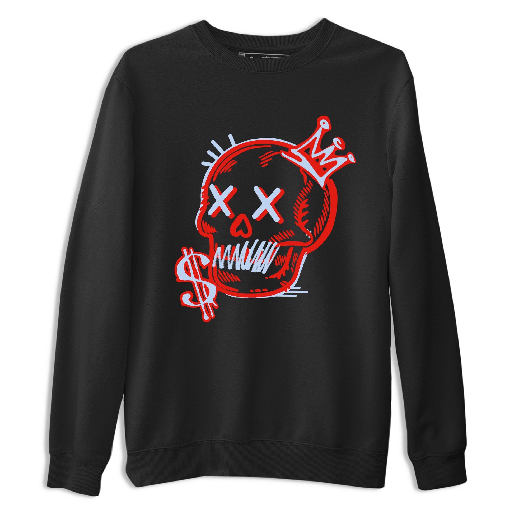 Sneaker match tees – Sneaker Tees To Match Air Jordan 6 Reverse Infrared Shoes – Neon Skull Tee Black 2