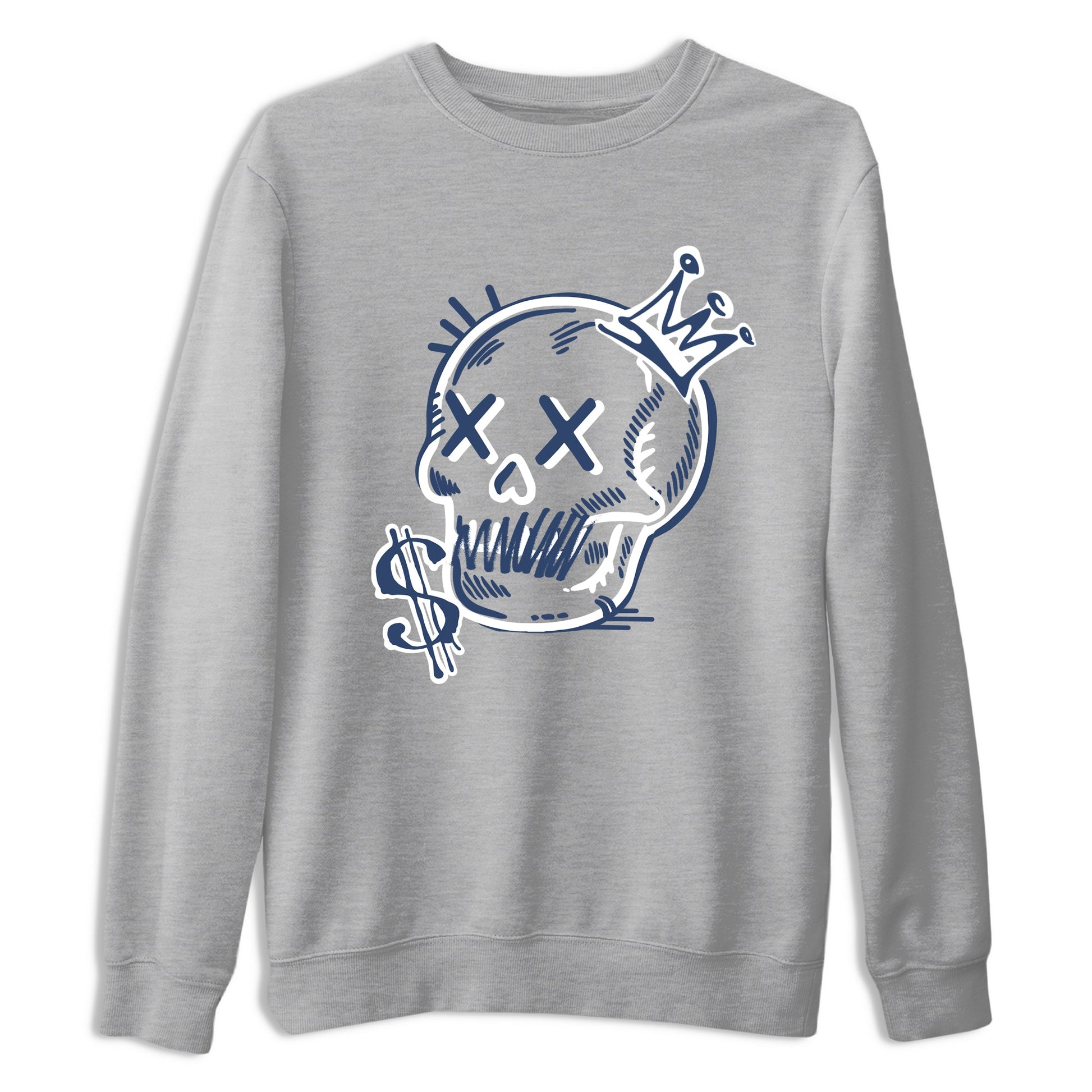 Perfect Valentine's Day Gifts graphic tee  – Sneaker Tees To Match Air Jordan 9 Flint Grey – Neon Skull Tee Heather Grey 2