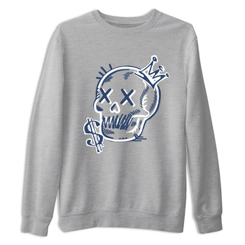 Perfect Valentine's Day Gifts graphic tee  – Sneaker Tees To Match Air Jordan 9 Flint Grey – Neon Skull Tee Heather Grey 2