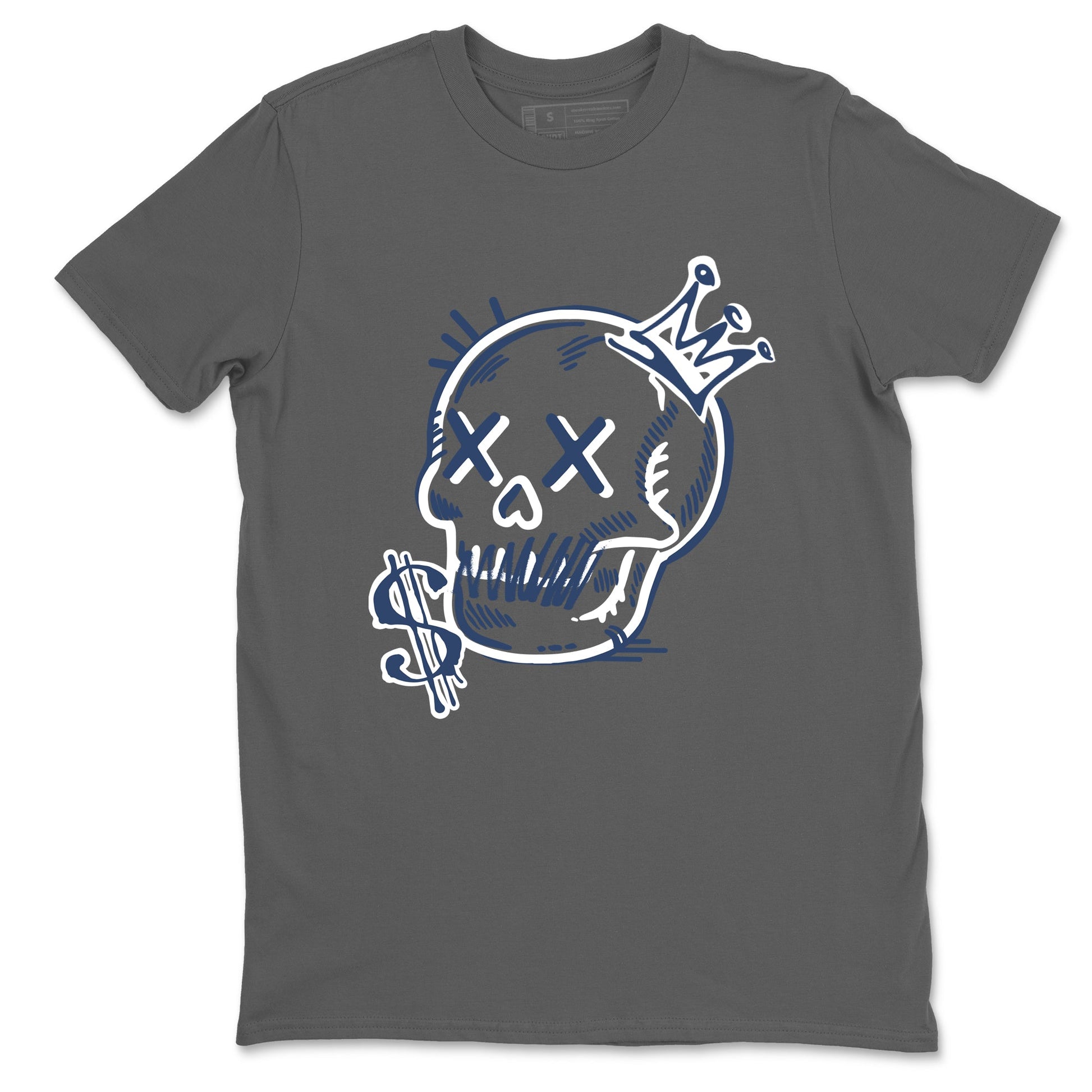 Perfect Valentine's Day Gifts graphic tee  – Sneaker Tees To Match Air Jordan 9 Flint Grey – Neon Skull Tee Cool Grey 2