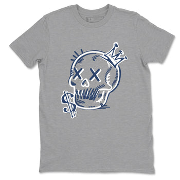 Perfect Valentine's Day Gifts graphic tee  – Sneaker Tees To Match Air Jordan 9 Flint Grey – Neon Skull Tee Heather Grey 2