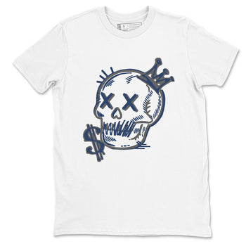 Perfect Valentine's Day Gifts graphic tee  – Sneaker Tees To Match Air Jordan 9 Flint Grey – Neon Skull Tee White 2