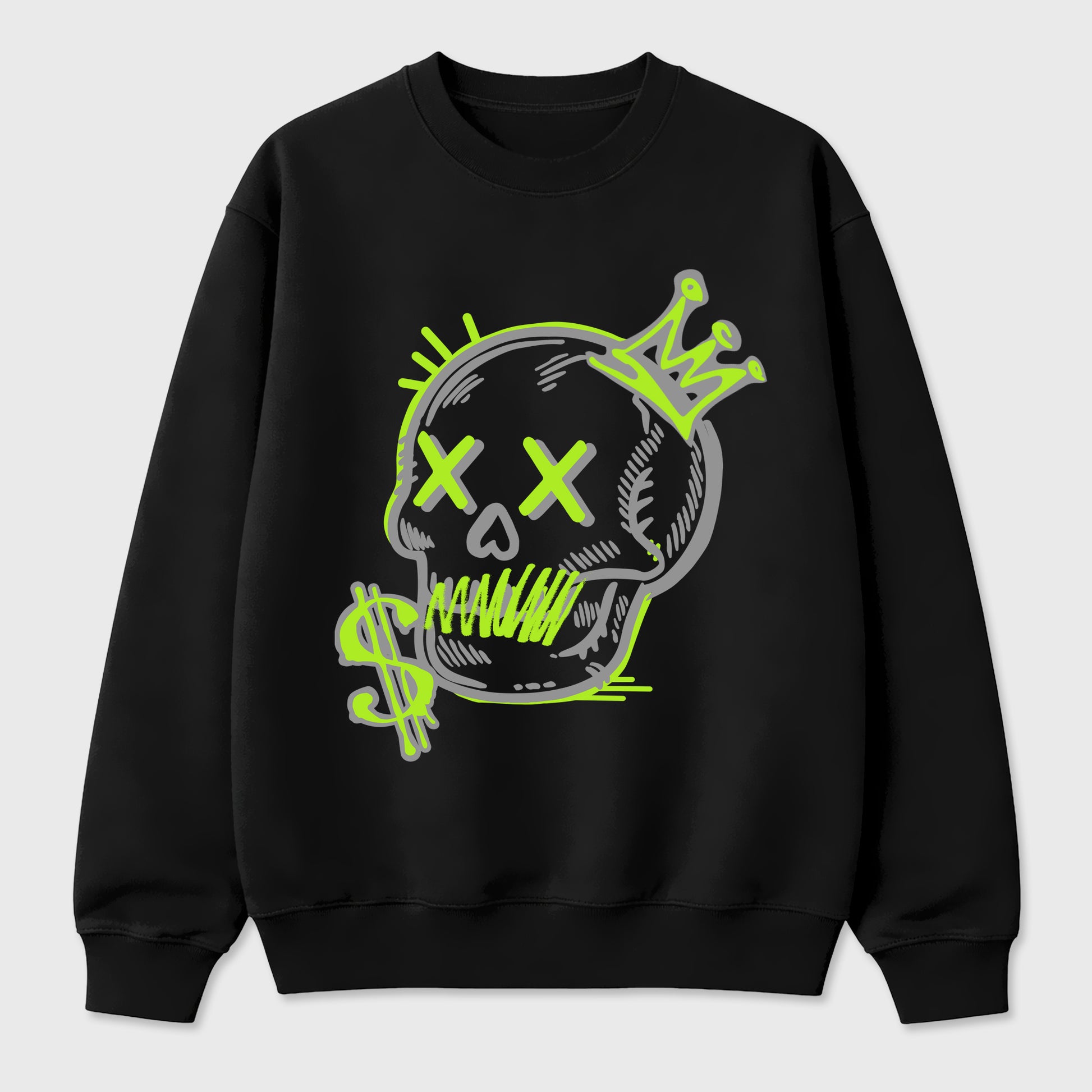 Sneaker match tees – Sneaker Tees To Match Air Max 90 Neon Yellow Shoes – Neon Skull Tee Black 2