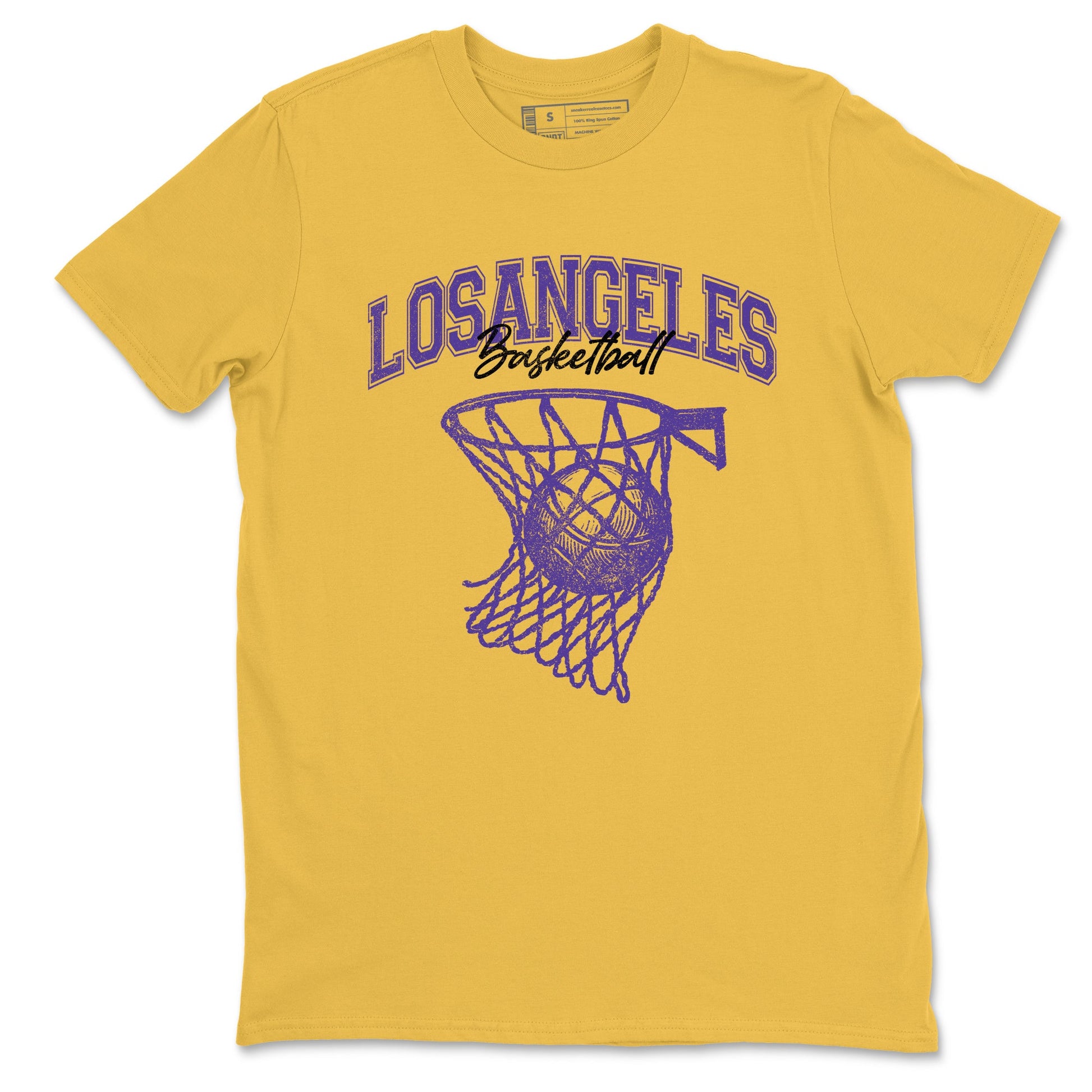 Sneaker match tees – Sneaker Tees To Match Air Jordan 4 Lakeshow Shoes – Net Burn Tee Daisy 2