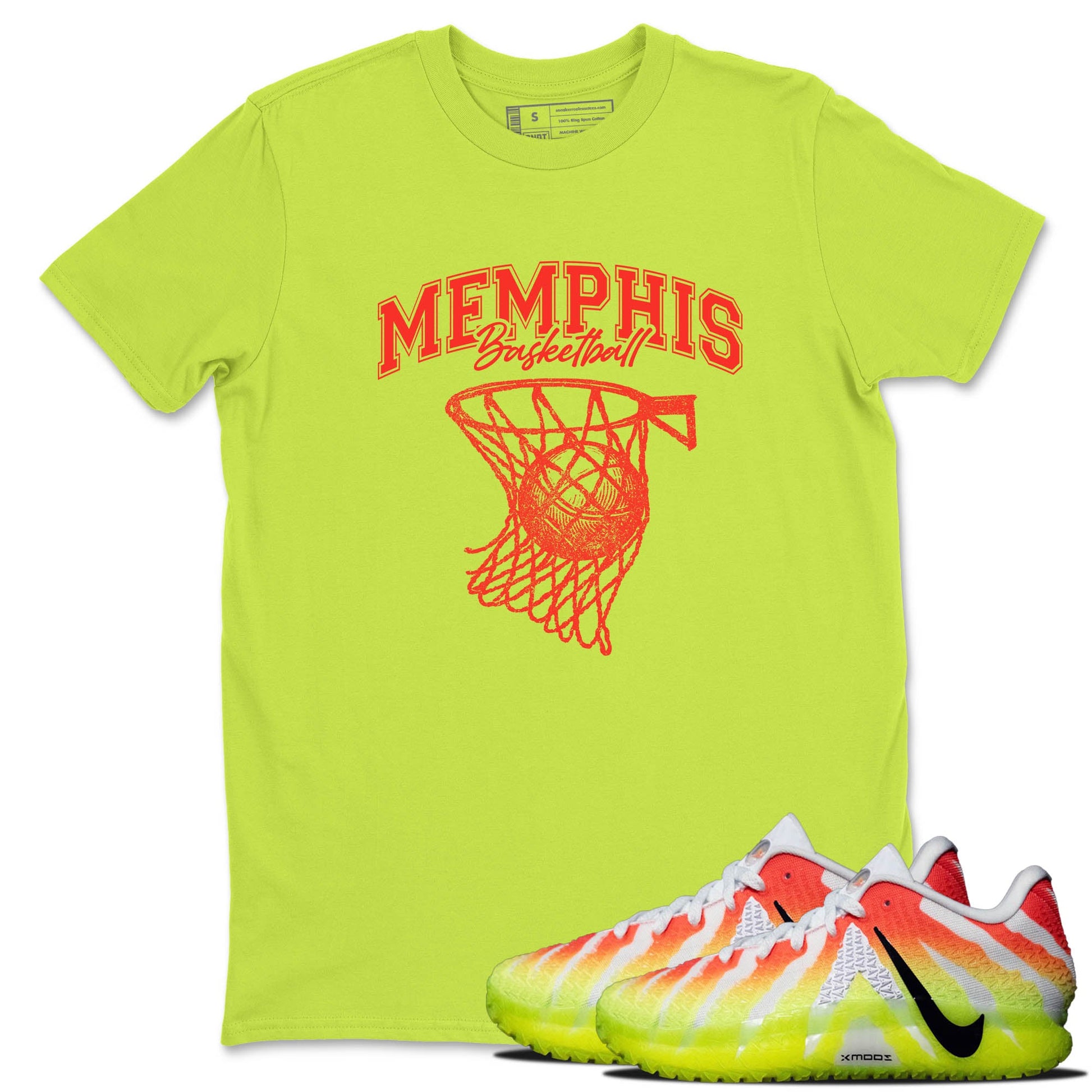 Sneaker Threads – Sneaker Tees To Match Nike JA 3 Under The Christmas Tree – Net Burn Graphic Tee Safety Green 1. Perfect for Jordan releases 2025 colorways. Perfect for Ja Morant sneaker releases and Christmas 2025 colorways.