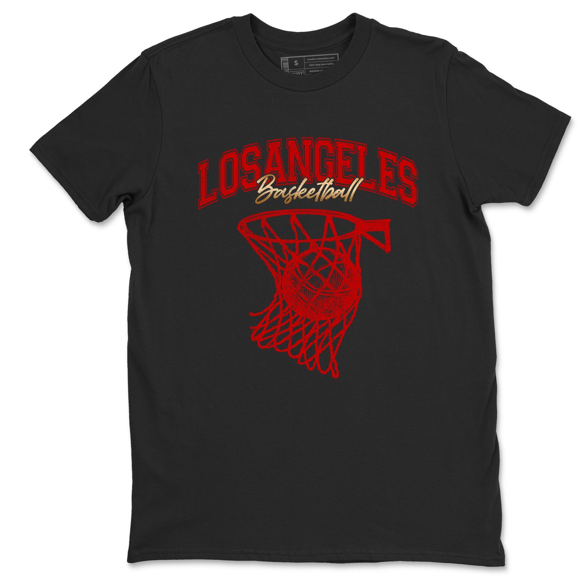 Sneaker match tees – Sneaker Tees To Match Nike KB 9 China Shoes KB 9 University Red and Metallic Gold – Net Burn Tee Black 2