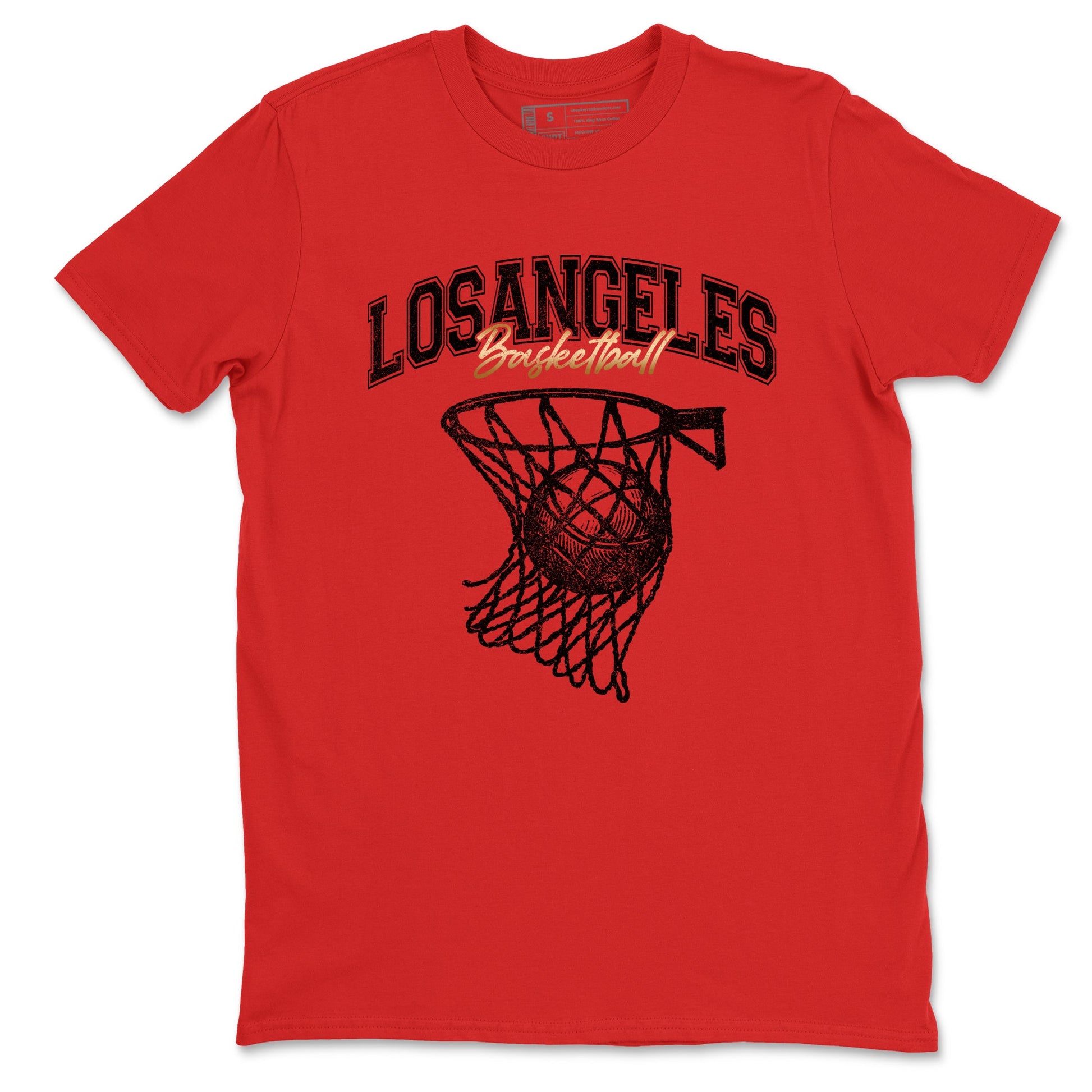 Sneaker match tees – Sneaker Tees To Match Nike KB 9 China Shoes KB 9 University Red and Metallic Gold – Net Burn Tee Red 2