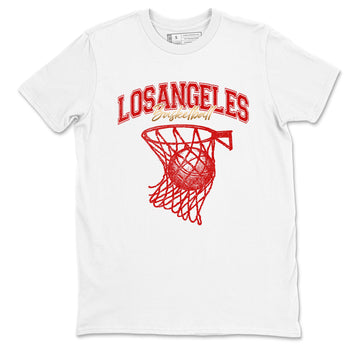 Sneaker match tees – Sneaker Tees To Match Nike KB 9 China Shoes KB 9 University Red and Metallic Gold – Net Burn Tee White 2