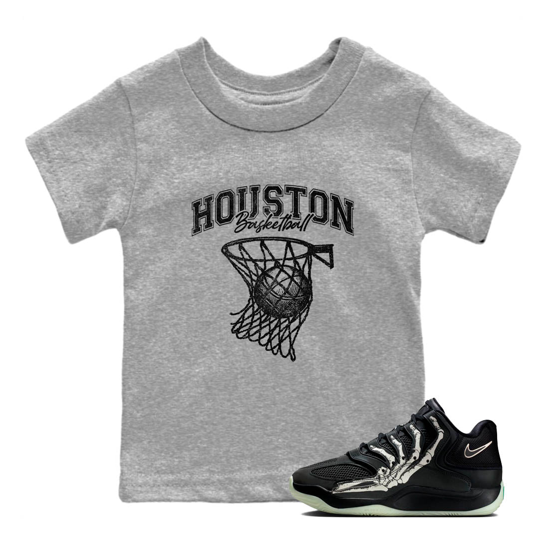 Sneaker Threads – Sneaker Tees To Match Nike KD 18 Halloween – Net Burn Youth Graphic Tee Heather Grey 1. Perfect for Jordan releases 2025 colorways. Perfect for Kevin Durant sneaker releases and Halloween 2025 colorways.