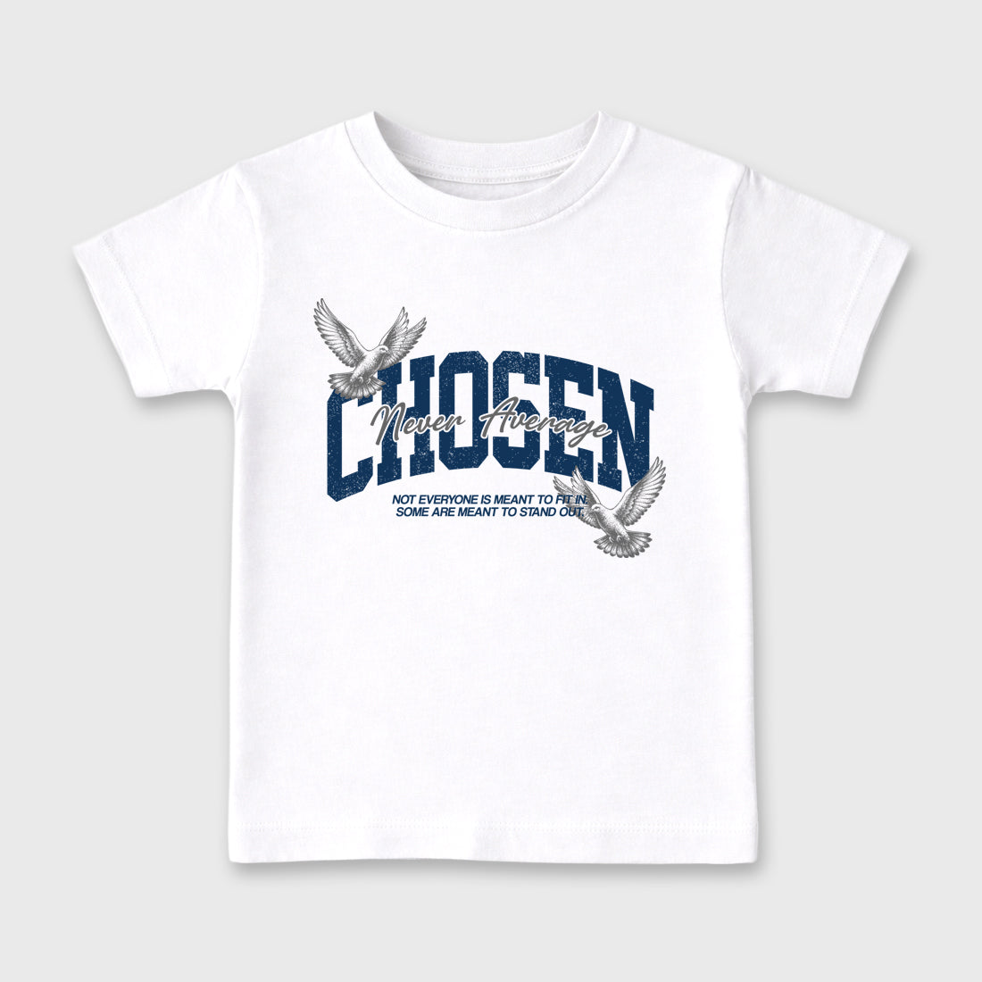 Never Average Baby & Kids Graphic T-Shirt featuring original artwork designed to match the Air Jordan 13 Flint. White 2 Kids Graphic Tee.
