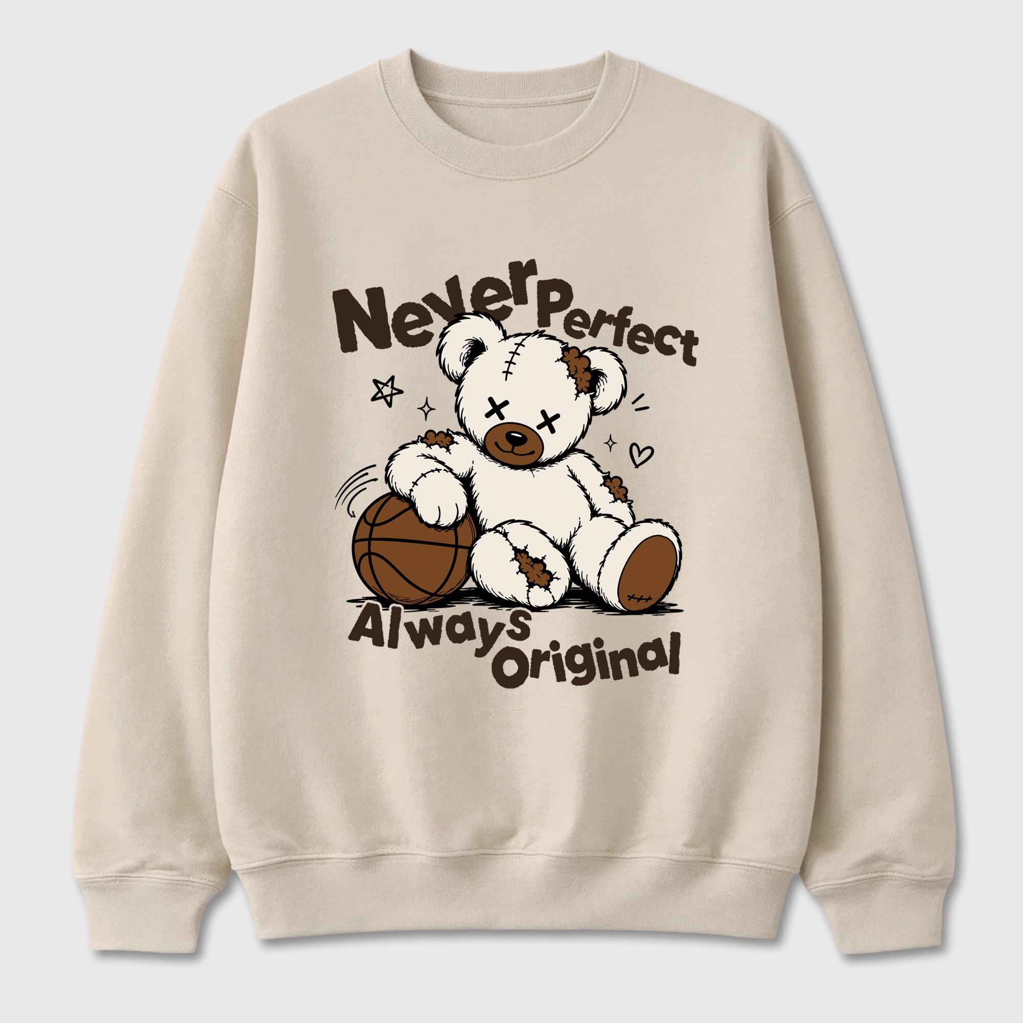 Never Perfect Always Original Graphic T-Shirt featuring original streetwear artwork designed to match the Air Jordan 1 Love Letter. Natural 2 Graphic Tee.