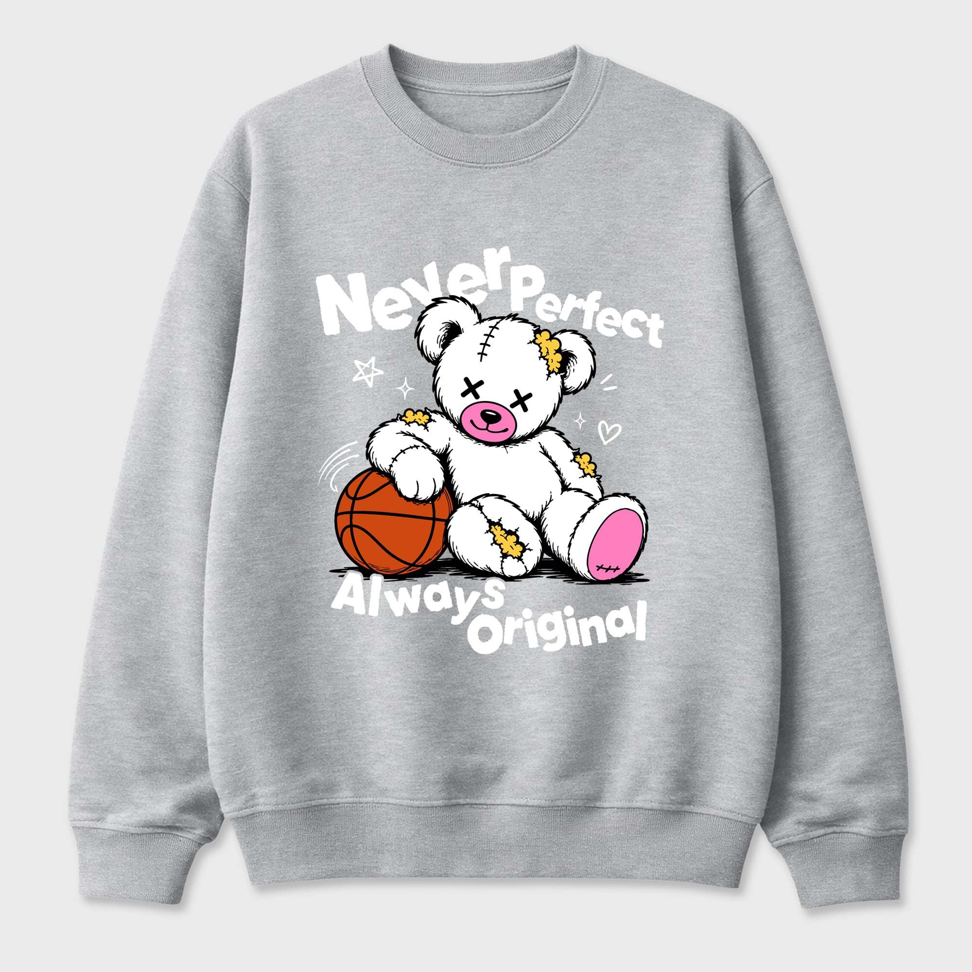 Never Perfect Always Original Graphic T-Shirt featuring original streetwear artwork designed to match the Air Jordan 4 Comic. Heather Grey 2 Graphic Tee.