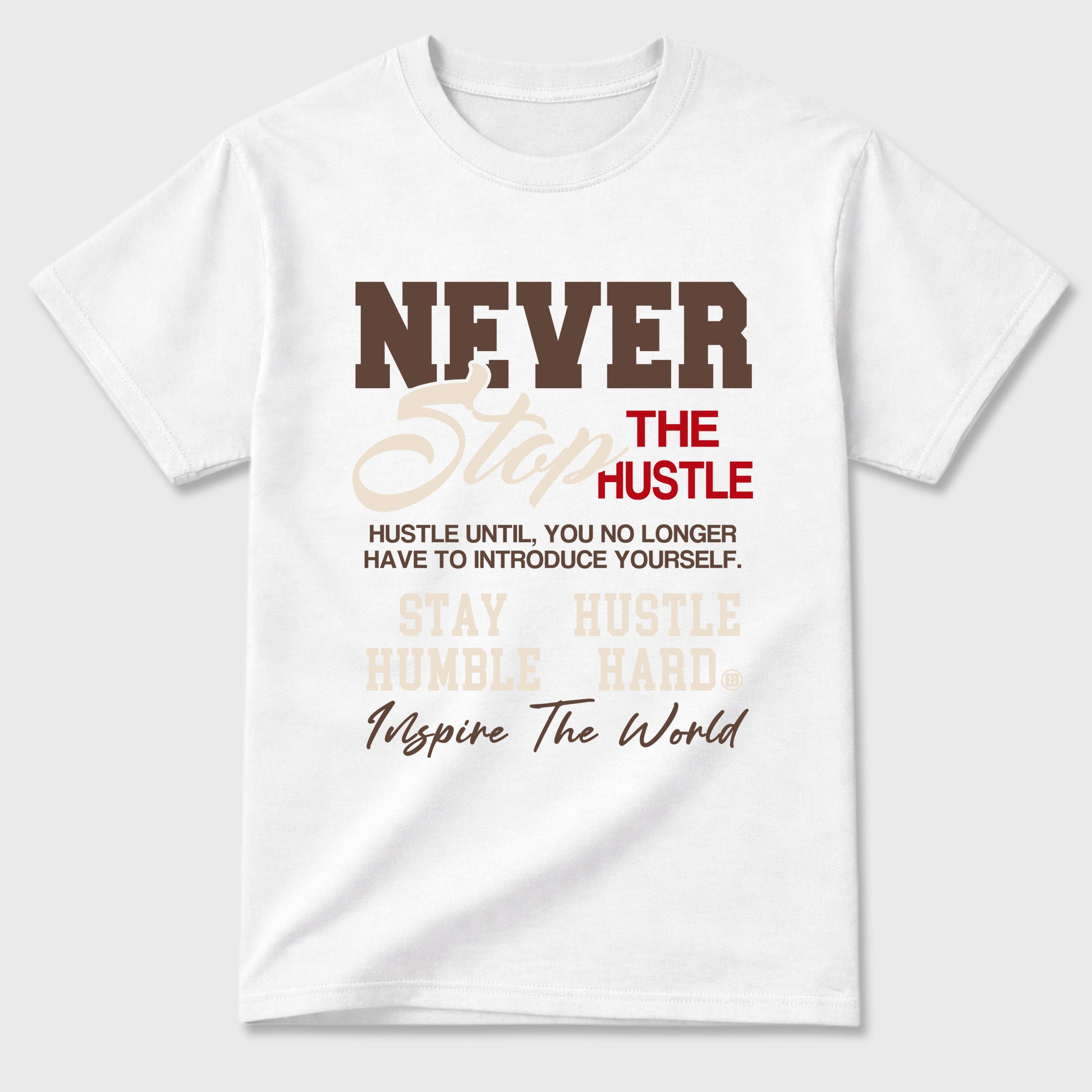 Sneakerfit Streetwear outfit, Sneaker Tees To Match Air Jordan 3 World's Best Dad – Never Stop the Hustle Graphic Tee White 2