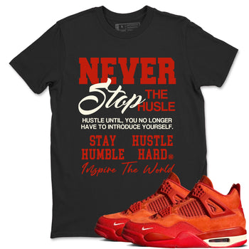 4s Brick By Brick best t shirts to wear with jordans Never Stop The Hustle sneaker match tees Nigel Sylvester x Air Jordan 4 Brick by Brick match shoes to clothes SNRT Sneaker Tees unisex cotton Black 1 shirts