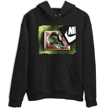 Best Christmas gifts for sneakerheads - Sneaker Tees To Match Air Foamposite One Pine Green Sneakers – New Kicks Tee Black 2