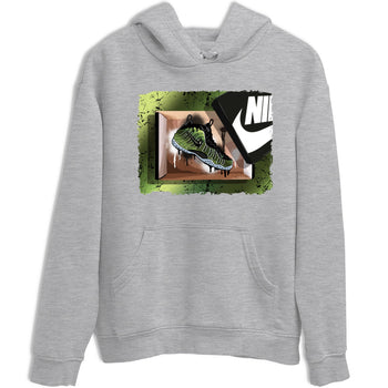 Best Christmas gifts for sneakerheads - Sneaker Tees To Match Air Foamposite One Pine Green Sneakers – New Kicks Tee Heather Grey 2