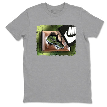 Best Christmas gifts for sneakerheads - Sneaker Tees To Match Air Foamposite One Pine Green Sneakers – New Kicks Tee Heather Grey 2