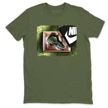Best Christmas gifts for sneakerheads - Sneaker Tees To Match Air Foamposite One Pine Green Sneakers – New Kicks Tee Military Green 2