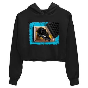 Sneaker Threads – Sneaker Tees To Match Air Jordan 11 Retro Gamma – New Kicks Crop Tee Black 2. Perfect for Jordan releases 2025 colorways.