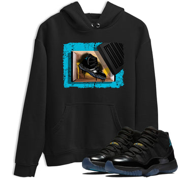 Sneaker Threads – Sneaker Tees To Match Air Jordan 11 Retro Gamma – New Kicks Graphic Tee Black 1. Perfect for Jordan releases 2025 colorways.
