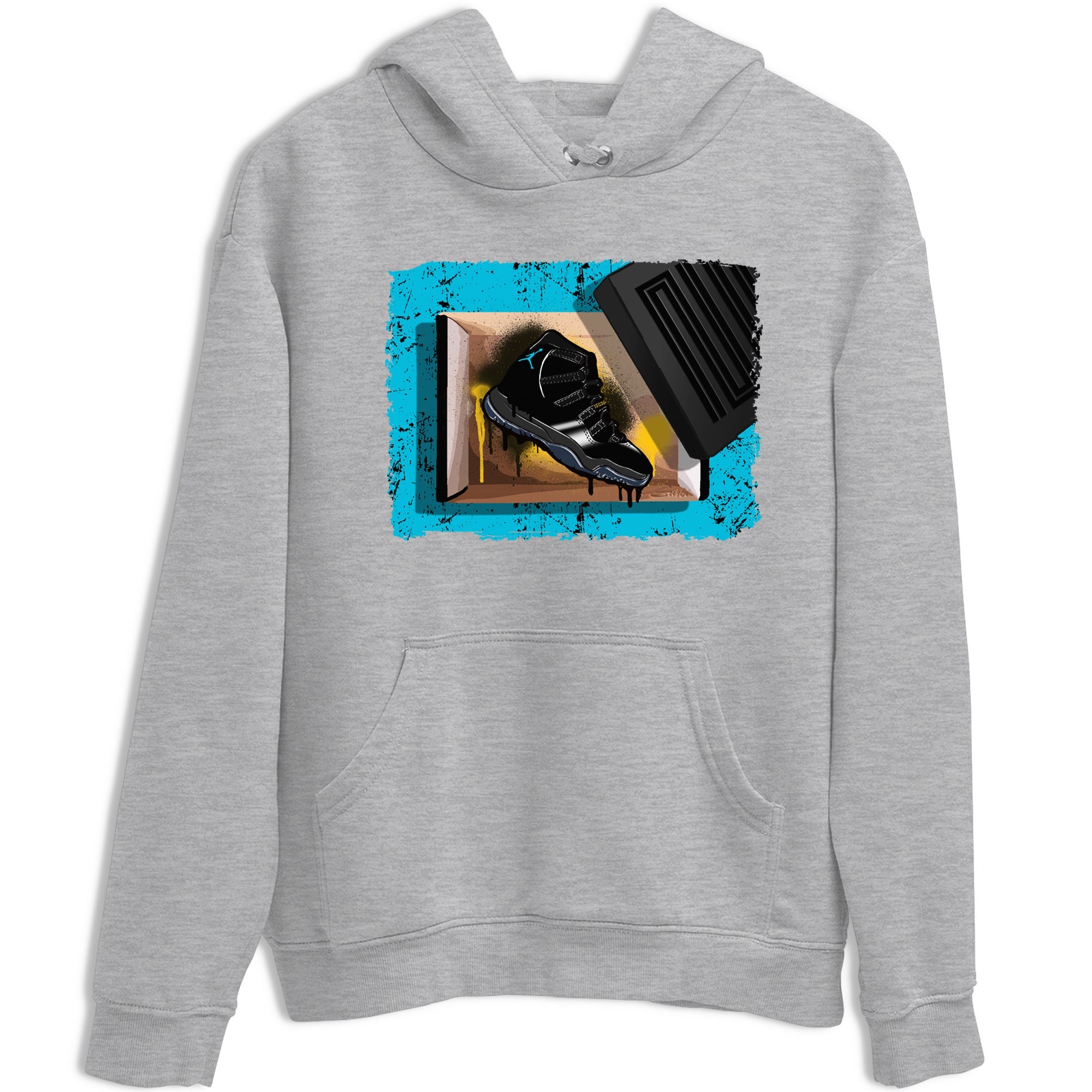 Sneaker Threads – Sneaker Tees To Match Air Jordan 11 Retro Gamma – New Kicks Graphic Tee Heather Grey 2. Perfect for Jordan releases 2025 colorways.