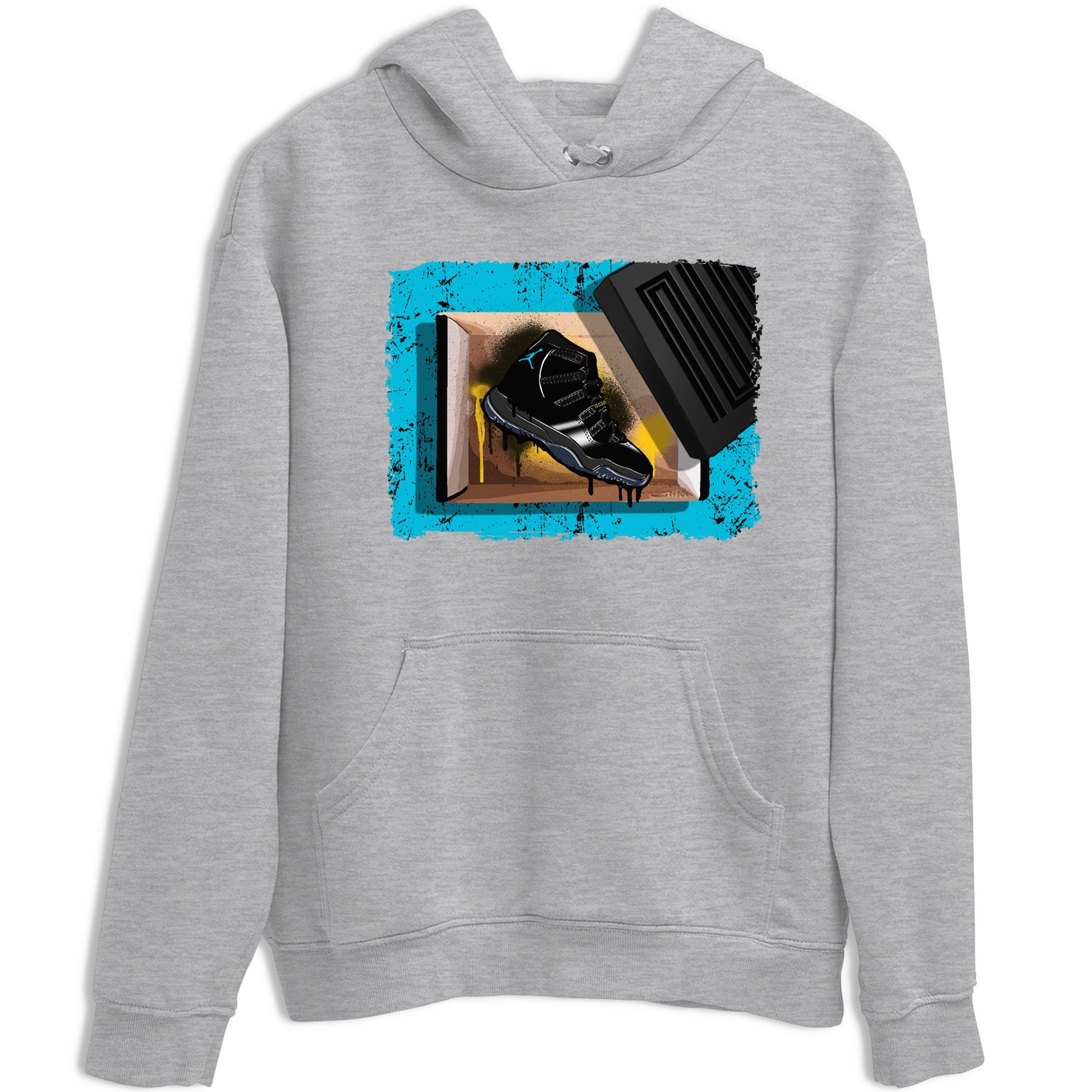 Sneaker Threads – Sneaker Tees To Match Air Jordan 11 Retro Gamma – New Kicks Graphic Tee Heather Grey 2. Perfect for Jordan releases 2025 colorways.