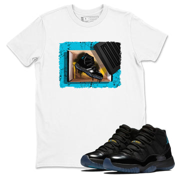 Sneaker Threads – Sneaker Tees To Match Air Jordan 11 Retro Gamma – New Kicks Graphic Tee White 1. Perfect for Jordan releases 2025 colorways.