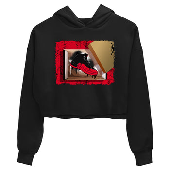 12s Flu Game shirts to match jordans New Kicks sneaker match tees Air Jordan 12 Retro Flu Game match shoes to clothes SNRT Sneaker Tees unisex cotton Black 2 crop tee