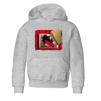 12s Flu Game shirts to match jordans New Kicks sneaker match tees Air Jordan 12 Retro Flu Game match shoes to clothes SNRT Sneaker Tees Youth Baby Heather Grey 2 tee