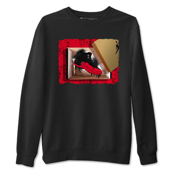 12s Flu Game shirts to match jordans New Kicks sneaker match tees Air Jordan 12 Retro Flu Game match shoes to clothes SNRT Sneaker Tees unisex cotton Black 2 shirts
