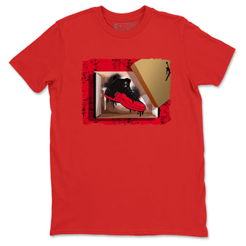 12s Flu Game shirts to match jordans New Kicks sneaker match tees Air Jordan 12 Retro Flu Game match shoes to clothes SNRT Sneaker Tees unisex cotton Red 2 shirts