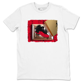 12s Flu Game shirts to match jordans New Kicks sneaker match tees Air Jordan 12 Retro Flu Game match shoes to clothes SNRT Sneaker Tees unisex cotton White 2 shirts