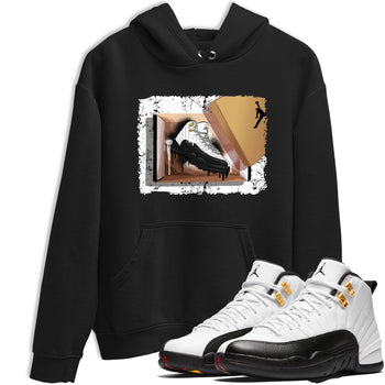 Sneaker match tees – Sneaker Tees To Match Air Jordan 12 Taxi Shoes – New Kicks Tee Black 1