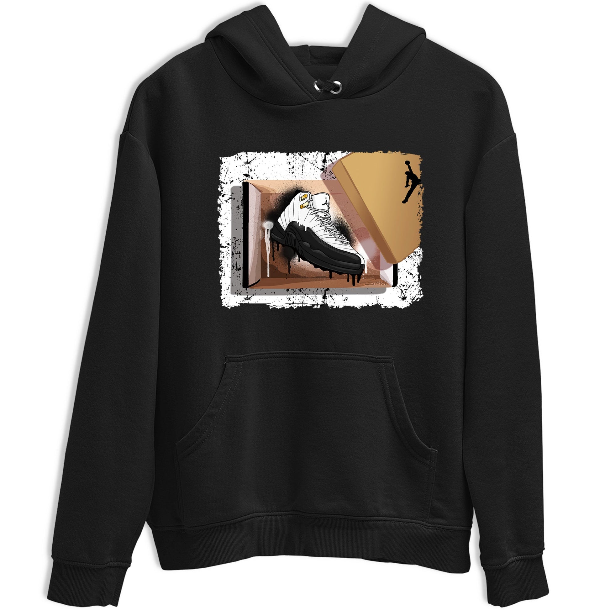 Sneaker match tees – Sneaker Tees To Match Air Jordan 12 Taxi Shoes – New Kicks Tee Black 2