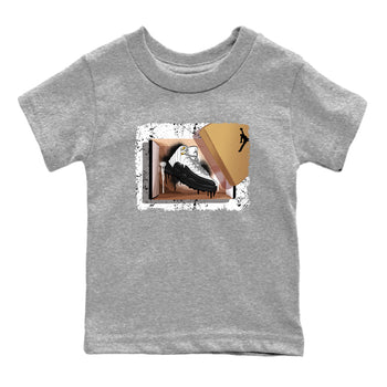 Sneaker match tees – Sneaker Tees To Match Air Jordan 12 Taxi Shoes – New Kicks Kids T-Shirt Heather Grey 2