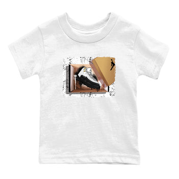 Sneaker match tees – Sneaker Tees To Match Air Jordan 12 Taxi Shoes – New Kicks Kids T-Shirt White 2