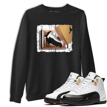 Sneaker match tees – Sneaker Tees To Match Air Jordan 12 Taxi Shoes – New Kicks Tee Black 1