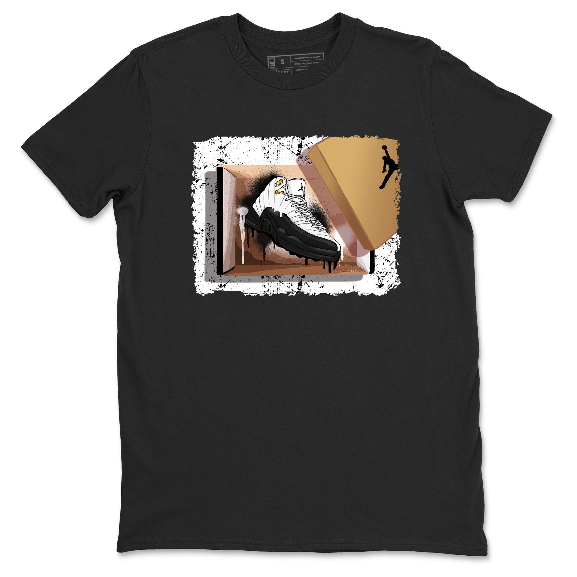 Sneaker match tees – Sneaker Tees To Match Air Jordan 12 Taxi Shoes – New Kicks Tee Black 2