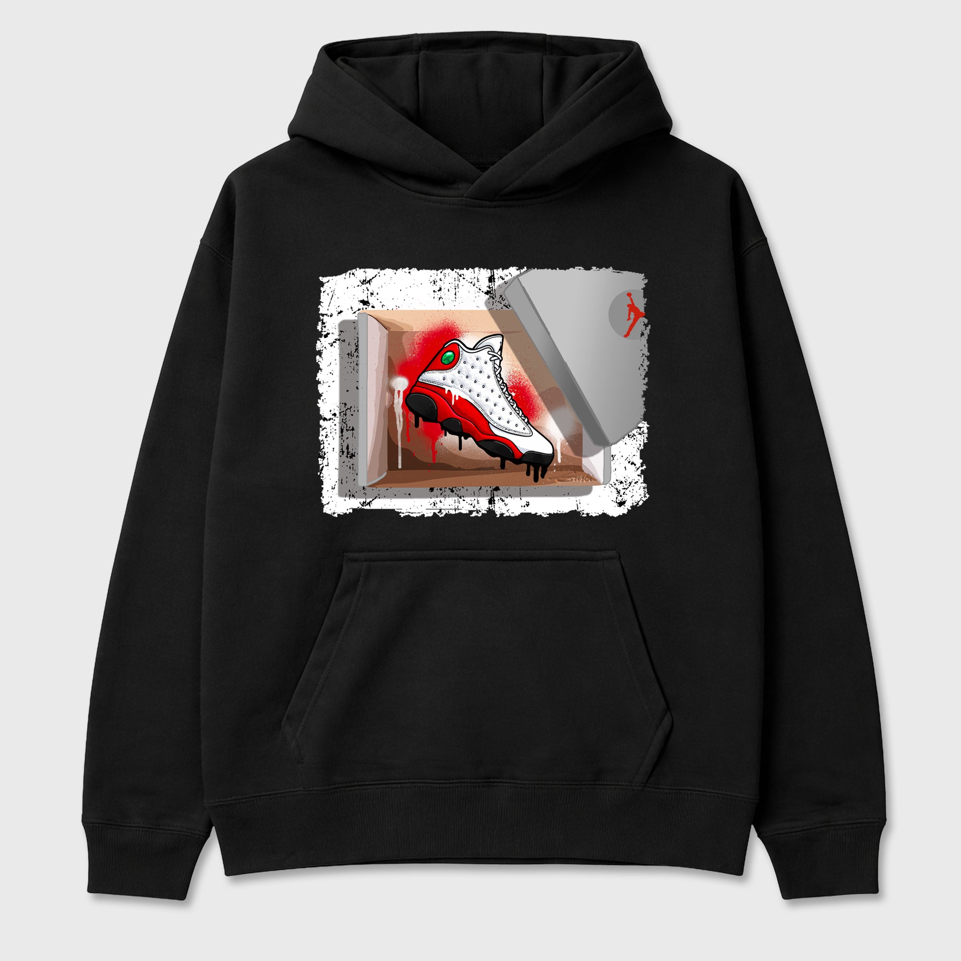 Best Sneakerfit for Sneakerheads Graphic Tees To Match Air Jordan 13 University Red Sneakers – New Kicks Tee Black 2