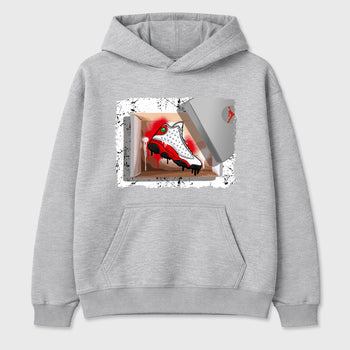 Best Sneakerfit for Sneakerheads Graphic Tees To Match Air Jordan 13 University Red Sneakers – New Kicks Tee Heather Grey 2