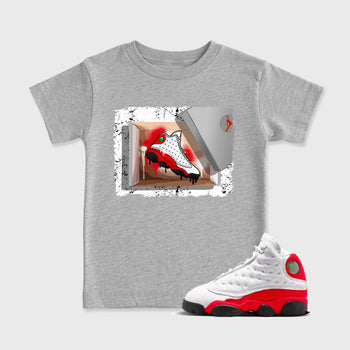 New Kicks SNRT Sneaker Tees Kids - Air Jordan 13 University Red - SNRT Sneaker T-shirts