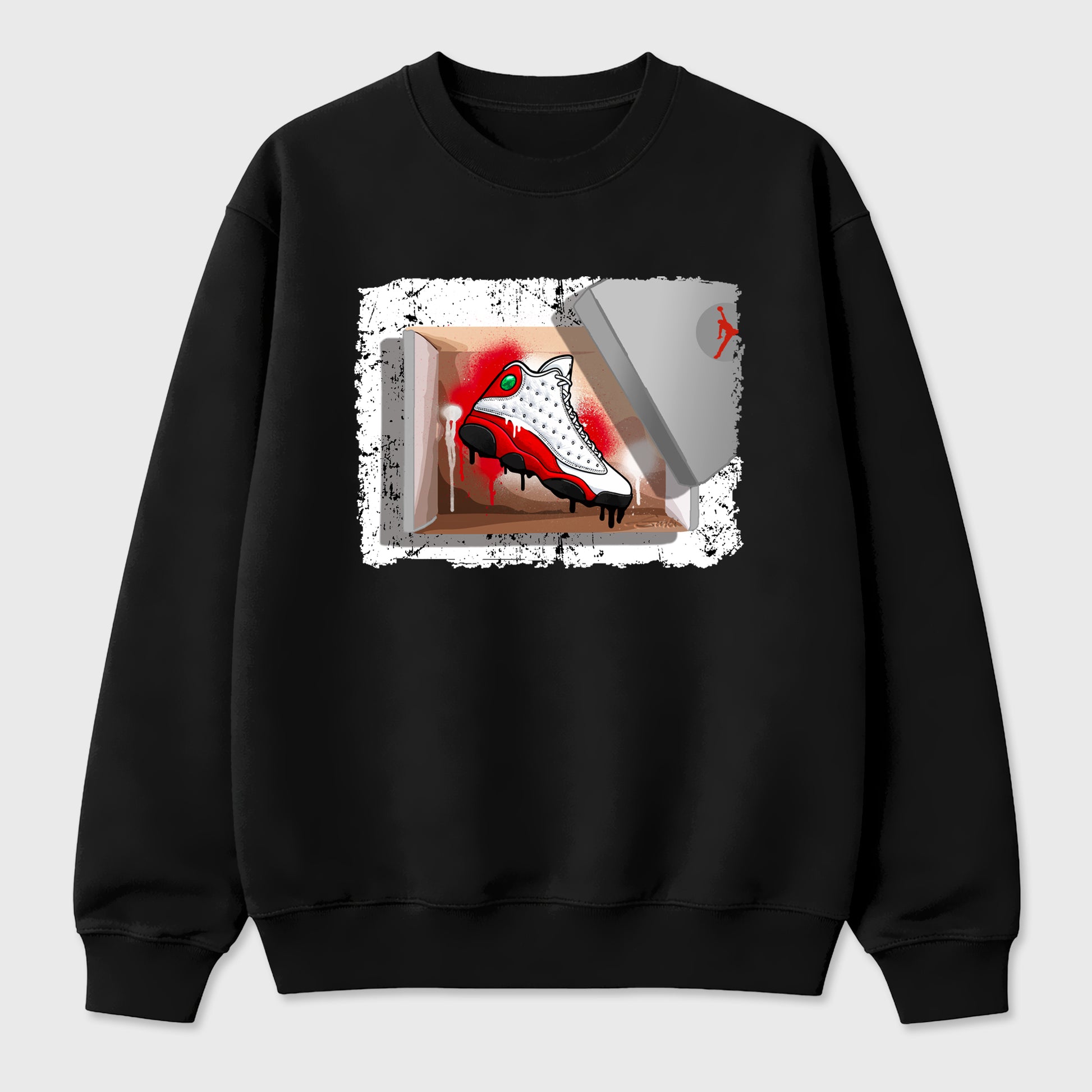 Best Sneakerfit for Sneakerheads Graphic Tees To Match Air Jordan 13 University Red Sneakers – New Kicks Tee Black 2