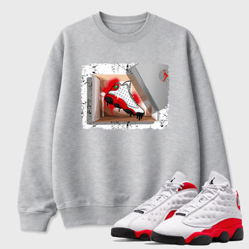 New Kicks SNRT Sneaker Tees - Air Jordan 13 University Red - SNRT Sneaker T-shirts