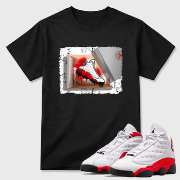 New Kicks SNRT Sneaker Tees - Air Jordan 13 University Red - SNRT Sneaker T-shirts