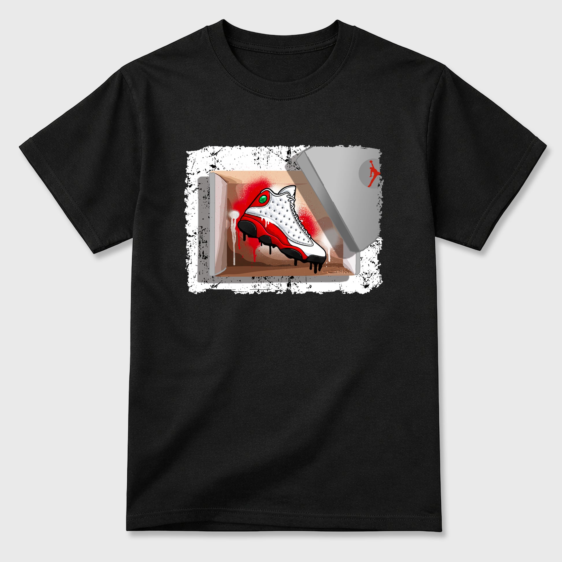Best Sneakerfit for Sneakerheads Graphic Tees To Match Air Jordan 13 University Red Sneakers – New Kicks Tee Black 2