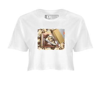 WNBA x Air Jordan 3 “Desert Camo” shirts to match jordans New Kicks sneaker match tees Air Jordan 3 Desert Camo SNRT Sneaker Release Tees Clothing Sneakerhead ShirtsWhite 2 crop tee