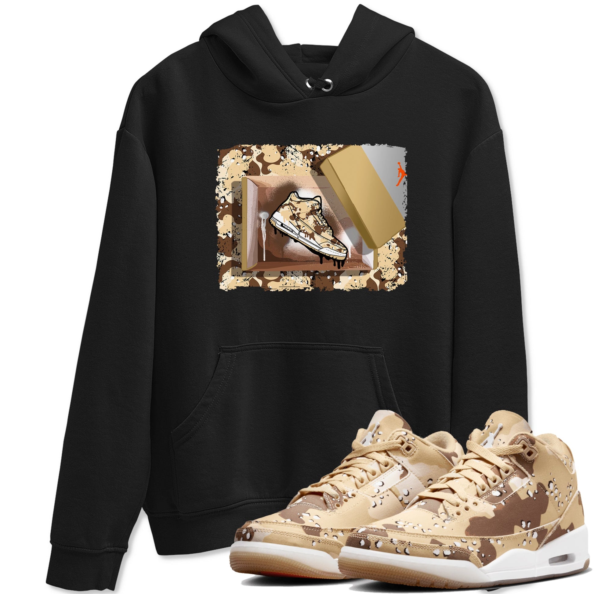 WNBA x Air Jordan 3 “Desert Camo” shirts to match jordans New Kicks sneaker match tees Air Jordan 3 Desert Camo SNRT Sneaker Release Tees Clothing Sneakerhead ShirtsBlack 1 unisex cotton tee