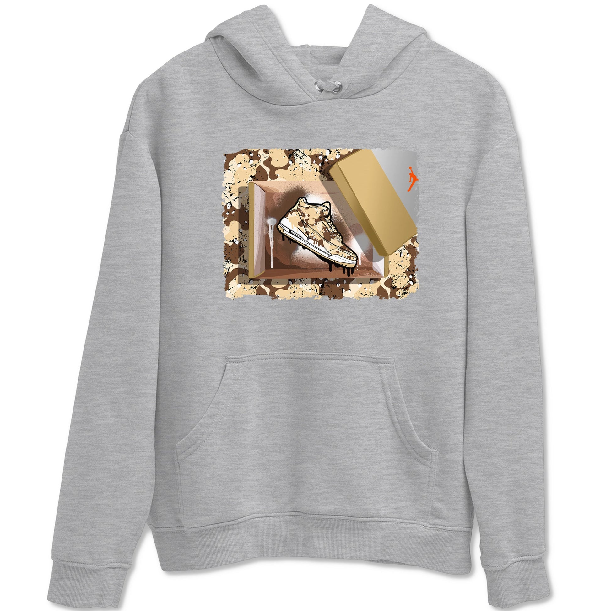 WNBA x Air Jordan 3 “Desert Camo” shirts to match jordans New Kicks sneaker match tees Air Jordan 3 Desert Camo SNRT Sneaker Release Tees Clothing Sneakerhead ShirtsHeather Grey 2 unisex cotton tee