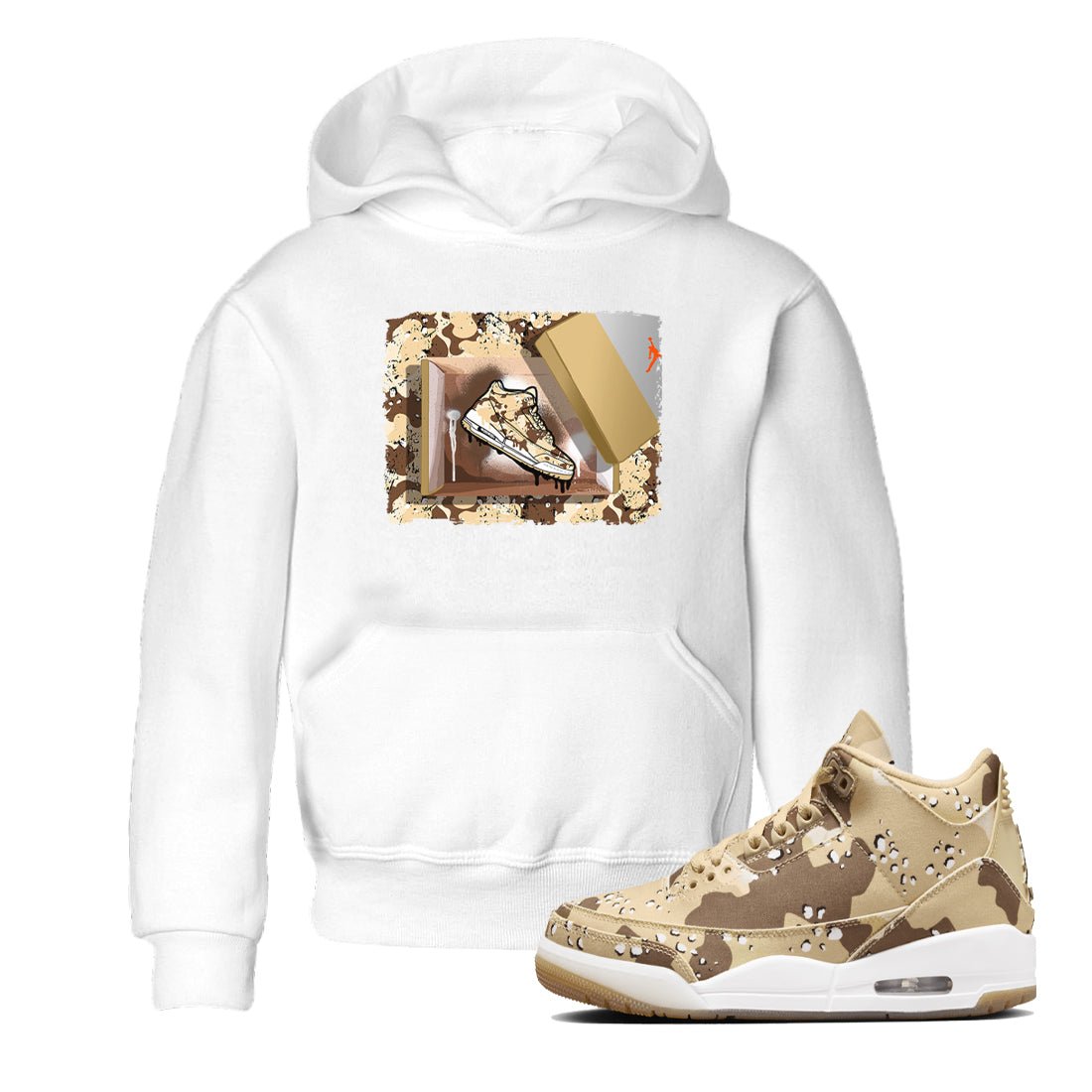 WNBA x Air Jordan 3 “Desert Camo” shirts to match jordans New Kicks sneaker match tees Air Jordan 3 Desert Camo SNRT Sneaker Release Tees Clothing Sneakerhead ShirtsBaby and Youth White 1 cotton tee